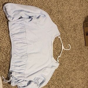 Aerie Soft Blue Long Sleeve Top